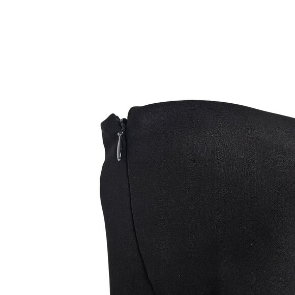 I.AM.GIA Women's Asymmetric Crop Top One Shoulder Strap Side Zip Black XS - Picture 5 of 11